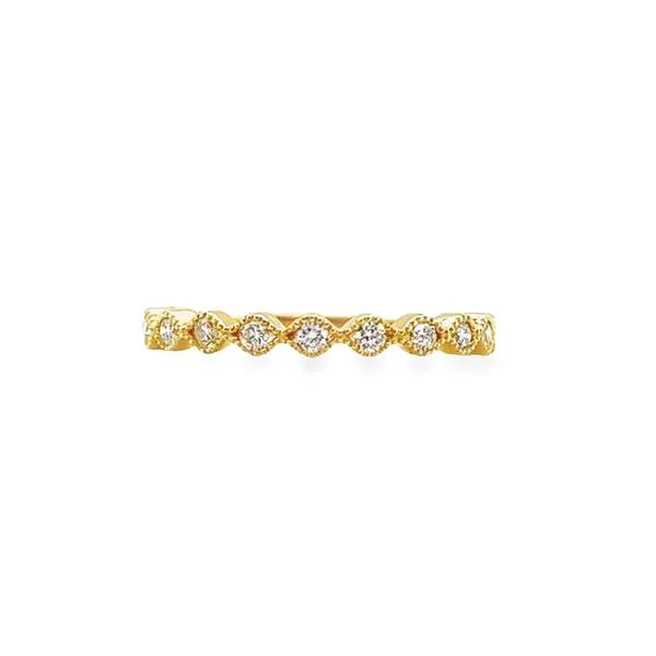 14k Yellow Gold Diamond Stackable Band Toner Jewelers Overland Park, KS