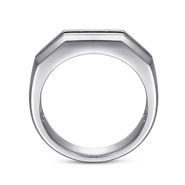 Gabriel & Co. Sterling Silver Channel set Silver Ring Image 3 Toner Jewelers Overland Park, KS