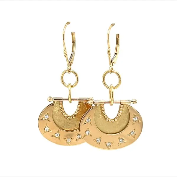 Estate 18 Karat Yellow Gold Drop Earrings Toner Jewelers Overland Park, KS
