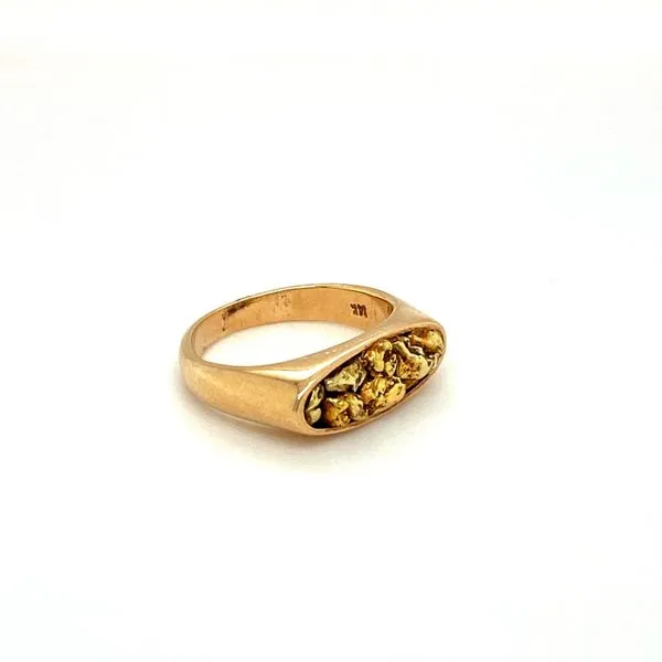 Estate 14k Yellow Gold Nugget Ring Image 2 Toner Jewelers Overland Park, KS