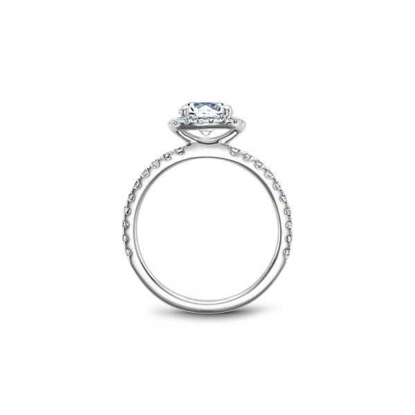 Vintage Halo Engagement Ring Image 2 Towne Square Jewelers Charleston, IL