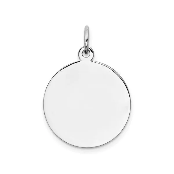 Engravable Silver Disc Charm Towne Square Jewelers Charleston, IL