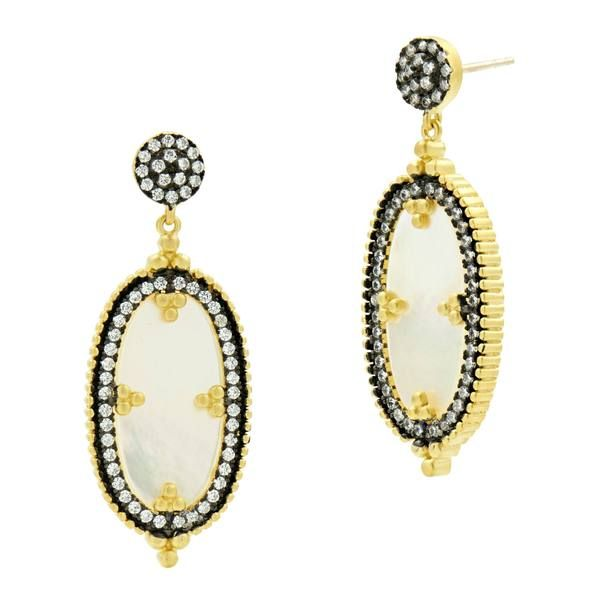 Imperial Oval Mother of Pearl Earrings Towne Square Jewelers Charleston, IL