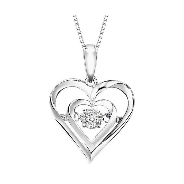 STERLING SILVER AND DIAMOND PENDANTS Valentine's Fine Jewelry Dallas, PA