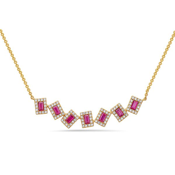 PRECIOUS GEMSTONE NECKLACES/ GOLD Valentine's Fine Jewelry Dallas, PA