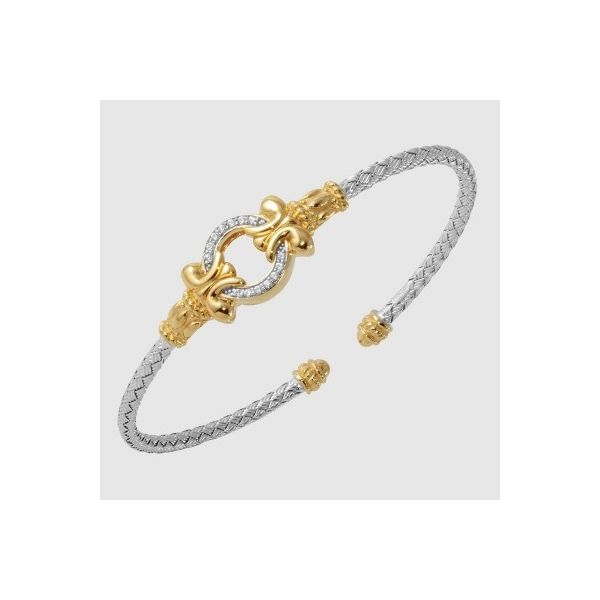 STERLING SILVER/GOLD COMBO SAPPHIRE BRACELETS Valentine's Fine Jewelry Dallas, PA