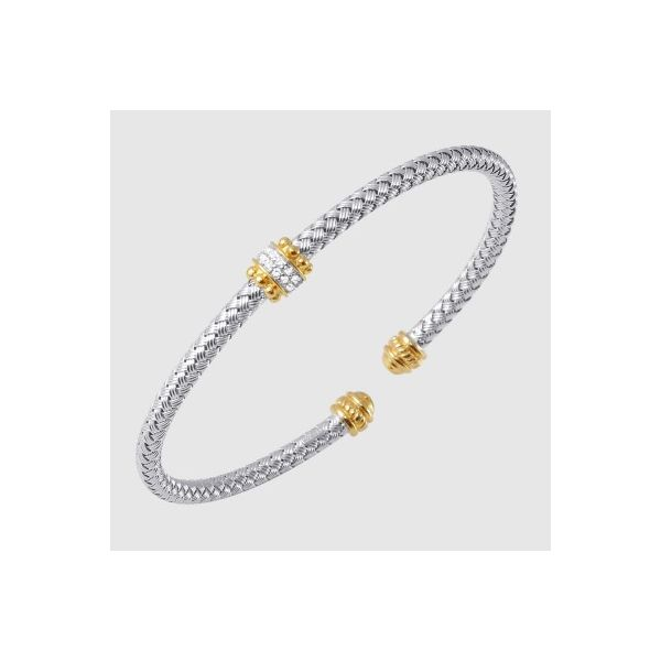 STERLING SILVER/GOLD COMBO SAPPHIRE BRACELETS Valentine's Fine Jewelry Dallas, PA