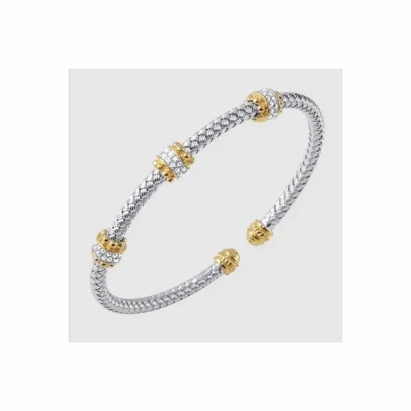 STERLING SILVER/GOLD COMBO SAPPHIRE BRACELETS Valentine's Fine Jewelry Dallas, PA