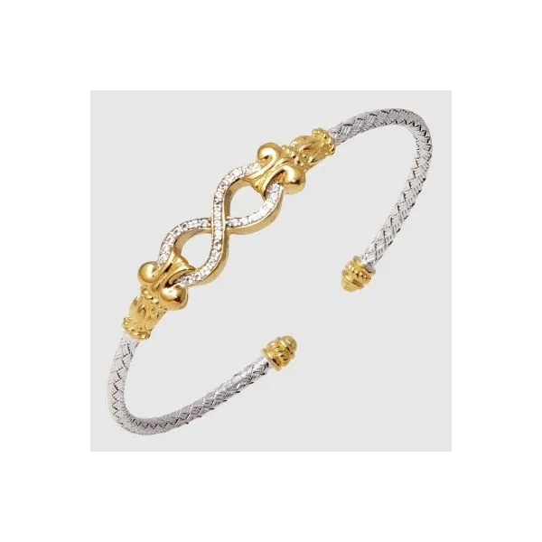 STERLING SILVER/GOLD COMBO SAPPHIRE BRACELETS Valentine's Fine Jewelry Dallas, PA