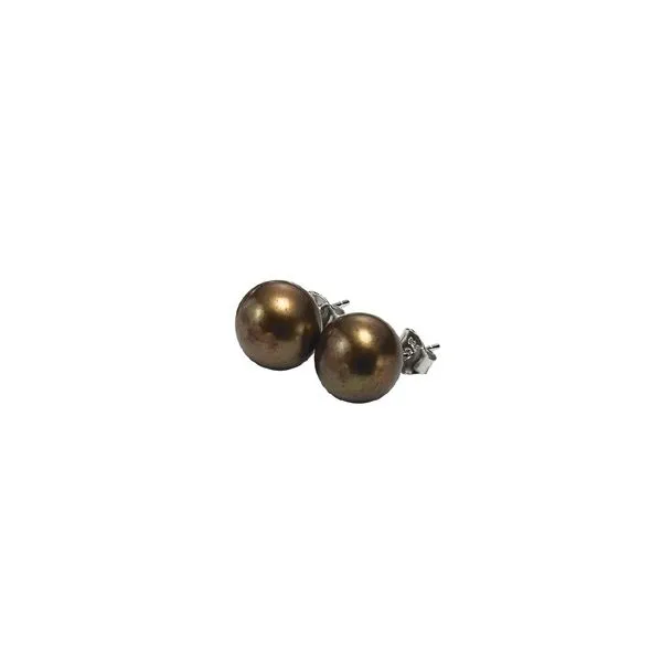 STERLING/GOLD COMBO PEARL EARRINGS Valentine's Fine Jewelry Dallas, PA