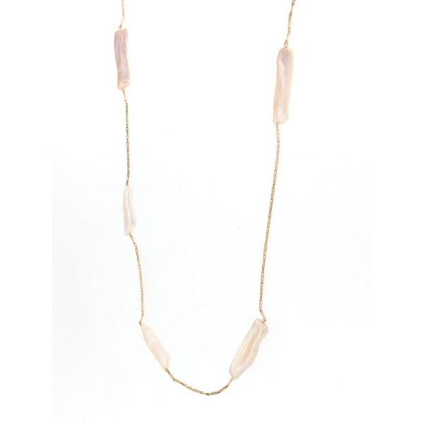 YVEL - 18KT ROSE GOLDSTICK FRESHWATER PEARL 'TINCUP' NECKLACE Valentine's Fine Jewelry Dallas, PA