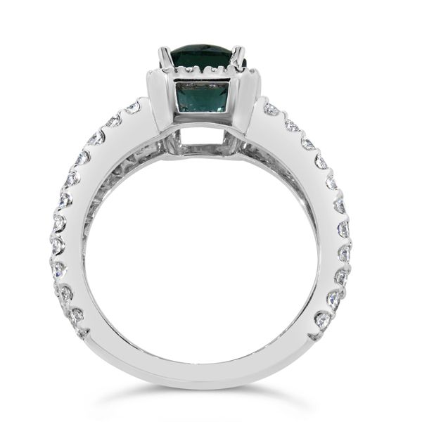 14K White Gold Green Tourmaline Ring Image 2 Van Adams Jewelers Snellville, GA