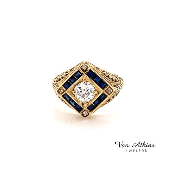 0.50 Carat European Cut Diamond Ring Van Atkins Jewelers New Albany, MS