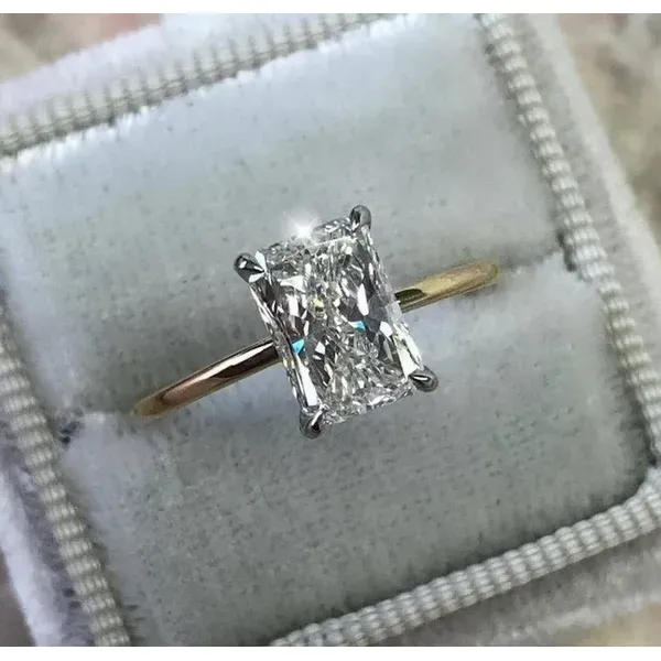 2.31 Carat Diamond Rings Radiant Van Atkins Jewelers New Albany, MS