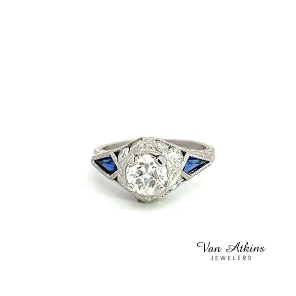 0.89 Carat Estate Diamond Rings European Van Atkins Jewelers New Albany, MS