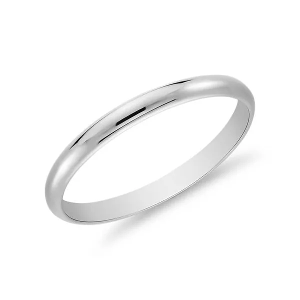 12, 10k WG 3mm Comfort Fit Band Vaughan's Jewelry Edenton, NC