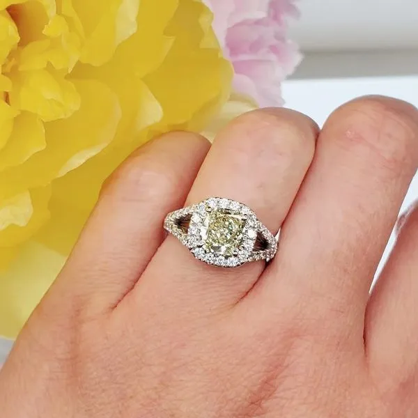 Natural Fancy Yellow Diamond Ring Image 3 Victoria Jewellers REGINA, SK