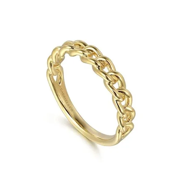 Gabriel & Co Cuban Link Ring Victoria Jewellers REGINA, SK