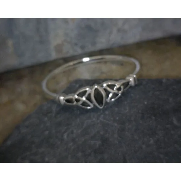 Sterling Marquis Onyx Triparte Design Ring Vulcan's Forge LLC KANSAS CITY, MO