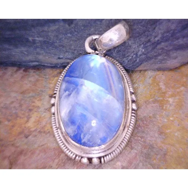 Sterling Moonstone WiBead and Rope Detail Vulcan's Forge LLC KANSAS CITY, MO