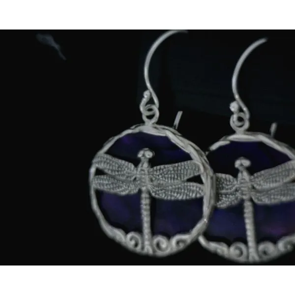 silver earrings with stones Vulcan's Forge LLC KANSAS CITY, MO