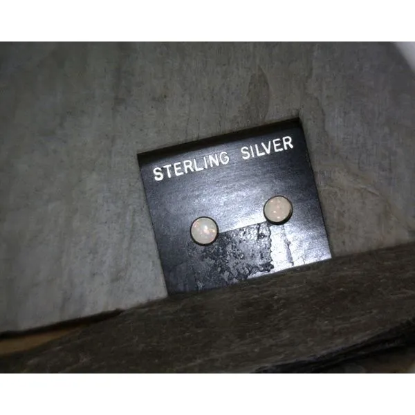 Sterling Silver Opal Earrings Vulcan's Forge LLC KANSAS CITY, MO