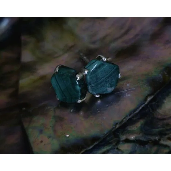 silver earrings with stones Vulcan's Forge LLC KANSAS CITY, MO