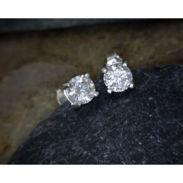 Sterling 5mm CZ Stud Earrings Vulcan's Forge LLC KANSAS CITY, MO