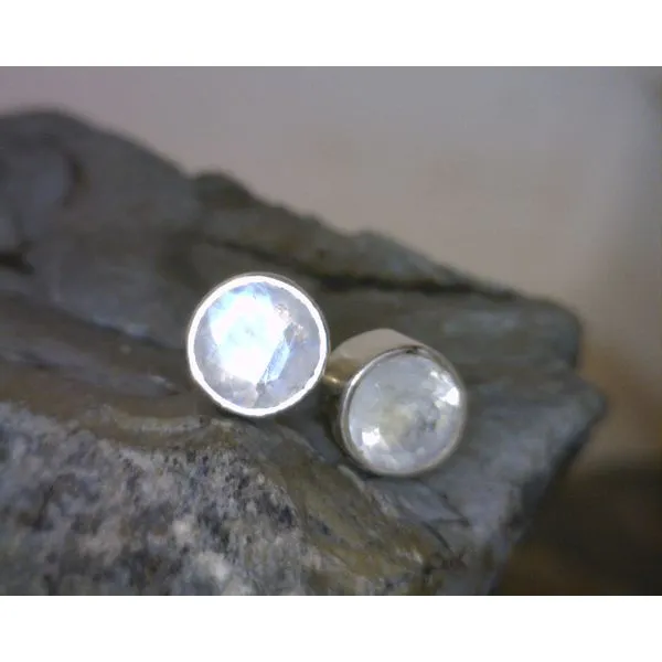 silver earrings with stones Vulcan's Forge LLC KANSAS CITY, MO