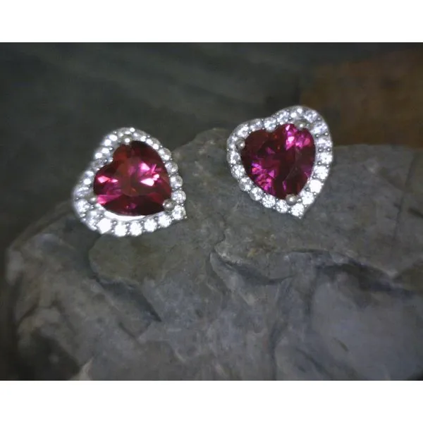 silver earrings with stones Vulcan's Forge LLC KANSAS CITY, MO