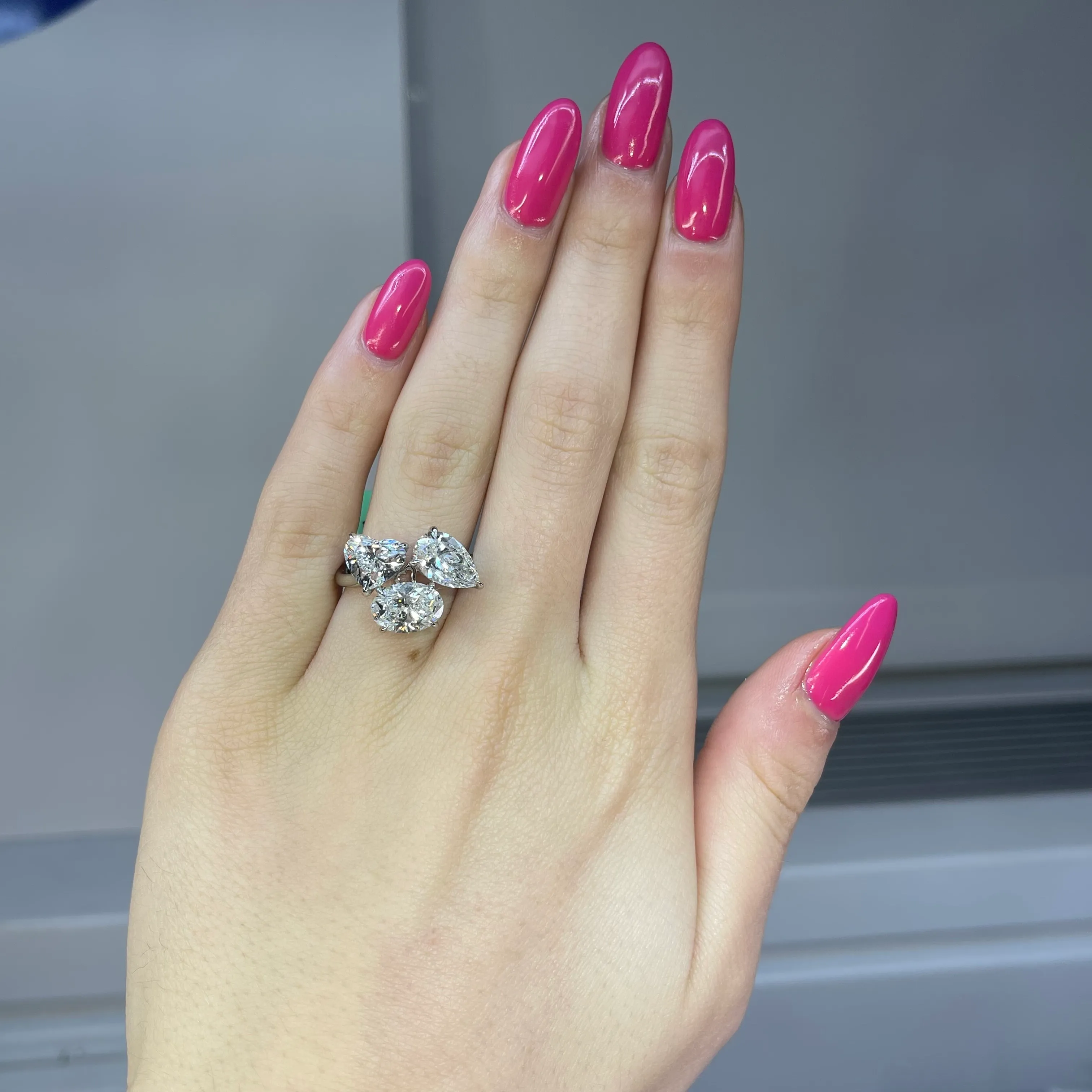 6.11ct Trilogy Engagement Ring Forever Diamonds New York, NY