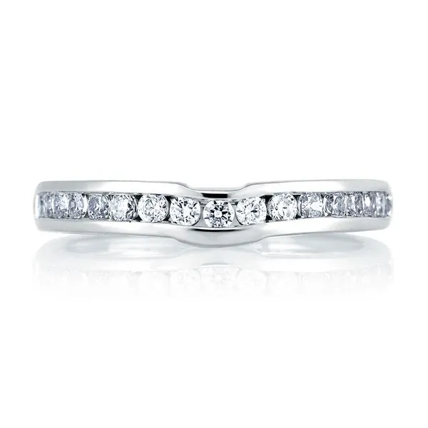 Sparkling Diamond Channel Set Band with Signature Shank™ Image 2 Baxter's Fine Jewelry Warwick, RI