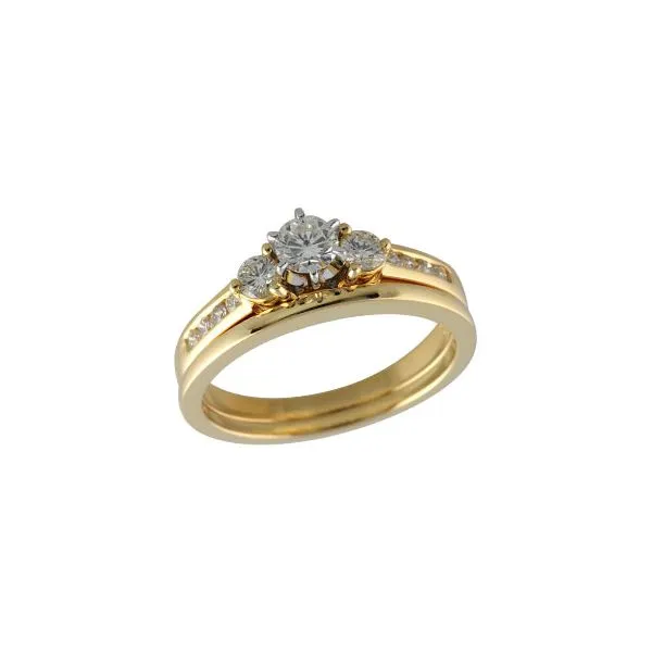 14KT Gold Two-Piece Wedding Set Diamond Showcase Longview, WA