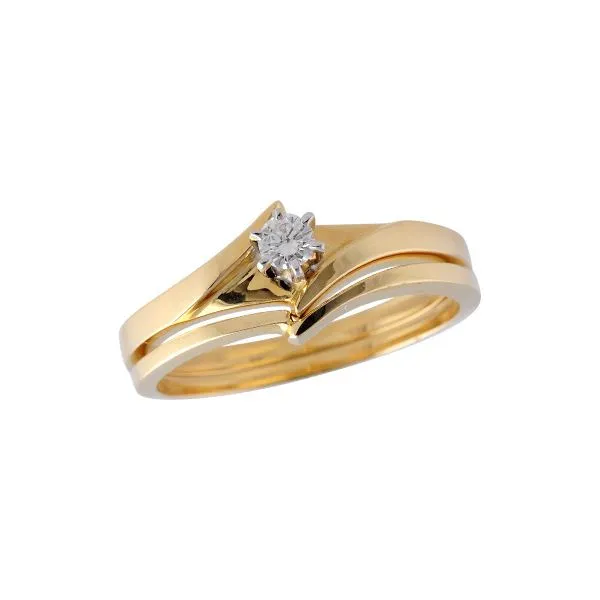 14KT Gold Two-Piece Wedding Set Jackson Jewelers Flowood, MS