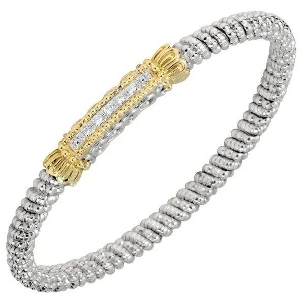 VAHAN - 14K Gold and Sterling Silver Diamond Bracelet Storey Jewelers Gonzales, TX