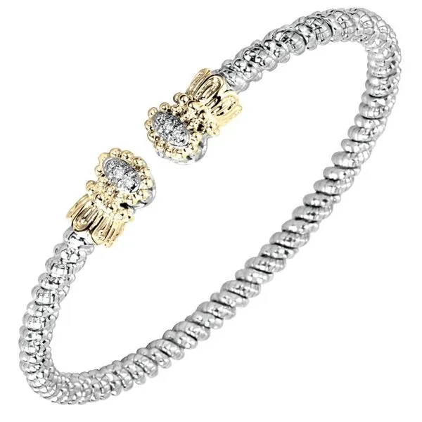 VAHAN - 14K Gold and Sterling Silver Diamond Bracelet Castle Couture Fine Jewelry Manalapan, NJ