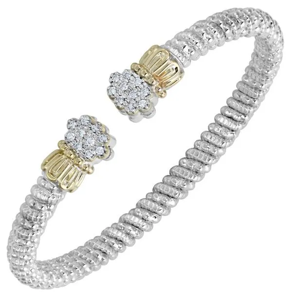 VAHAN - 14K Gold and Sterling Silver Diamond Bracelet Storey Jewelers Gonzales, TX