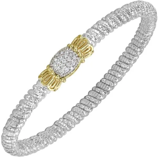 VAHAN - 14K Gold and Sterling Silver Diamond Bracelet Storey Jewelers Gonzales, TX