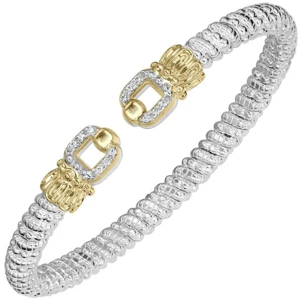 VAHAN - 14K Gold and Sterling Silver Diamond Bracelet Storey Jewelers Gonzales, TX