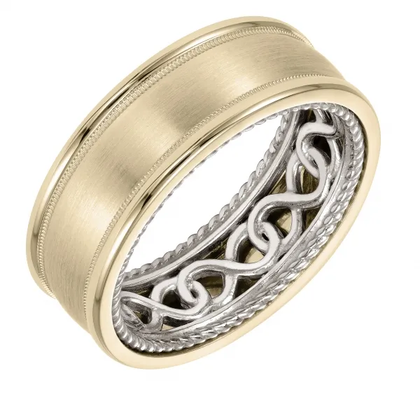 18K Yellow/White Gold Wedding Band Ambassador Diamond Jewelers Tucson, AZ