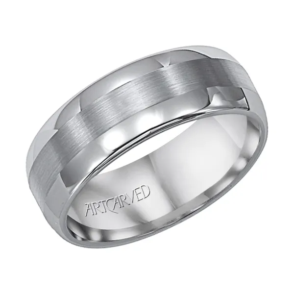 Gray Tungsten Carbide Wedding Band Ambassador Diamond Jewelers Tucson, AZ