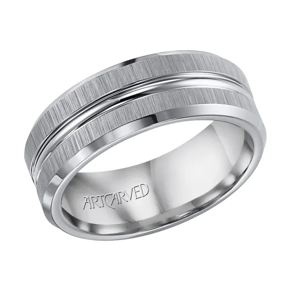 Gray Tungsten Carbide Wedding Band Ambassador Diamond Jewelers Tucson, AZ