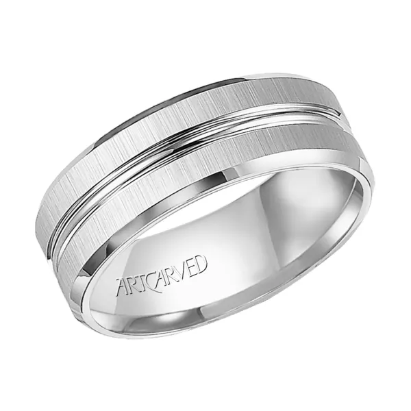 Gray Tungsten Carbide Wedding Band Ambassador Diamond Jewelers Tucson, AZ
