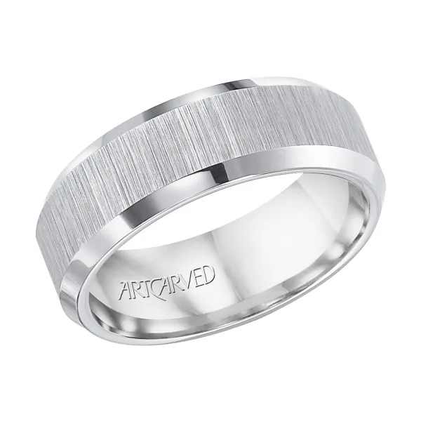 Gray Tungsten Carbide Wedding Band Ambassador Diamond Jewelers Tucson, AZ