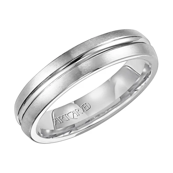 Gray Tungsten Carbide Wedding Band Ambassador Diamond Jewelers Tucson, AZ