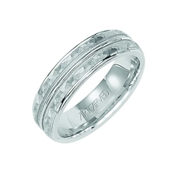18K White Gold Wedding Band Ambassador Diamond Jewelers Tucson, AZ
