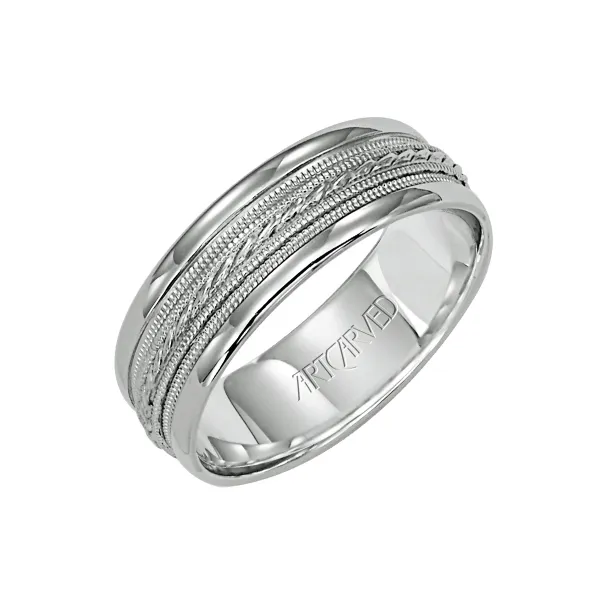 18K White Gold Wedding Band Ambassador Diamond Jewelers Tucson, AZ