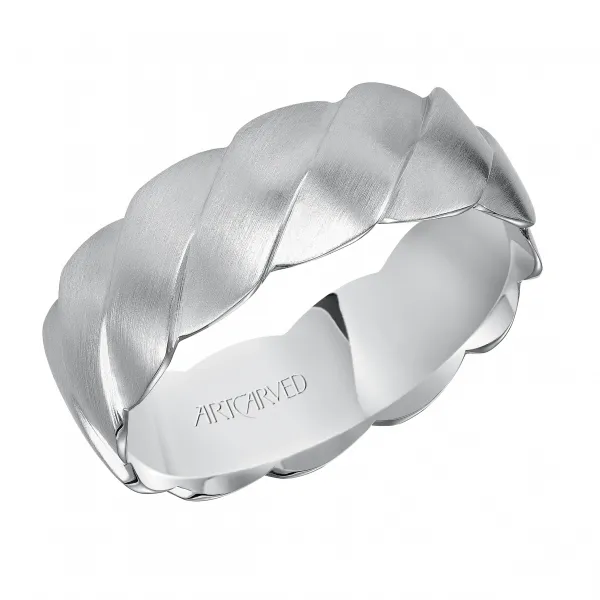 14K White Gold Wedding Band Ambassador Diamond Jewelers Tucson, AZ