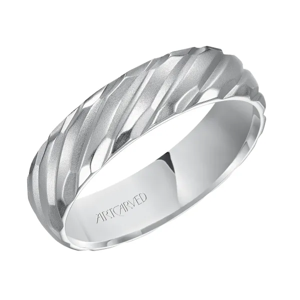 14K White Gold Wedding Band Ambassador Diamond Jewelers Tucson, AZ
