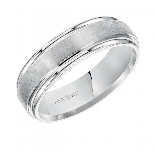 14K White Gold Wedding Band Ambassador Diamond Jewelers Tucson, AZ